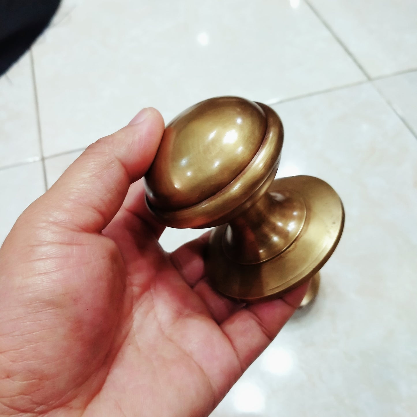 2.63 Inches Lot of 2pcs Plain Brass Door Knob - Brass Door Pull - Brass door handle