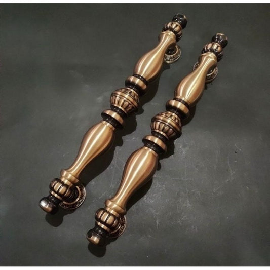 Pair of Vintage Main Entry Door Pull Handle Bimo Antique Solid Brass Home Decor | Brass door handle | Brass door pull