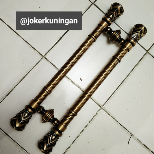 60cm Lot of 2 pieces solid brass Pineapple brass door handle / Brass door pull