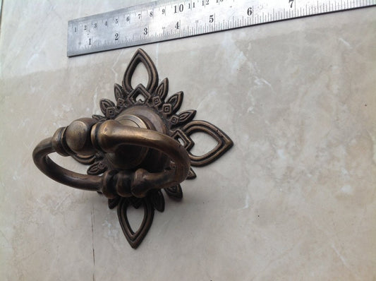 5.8" Inches 2 pcs Vintage Antique Cabinet Door Drawer Round Pull Handle KNOB GBY 037