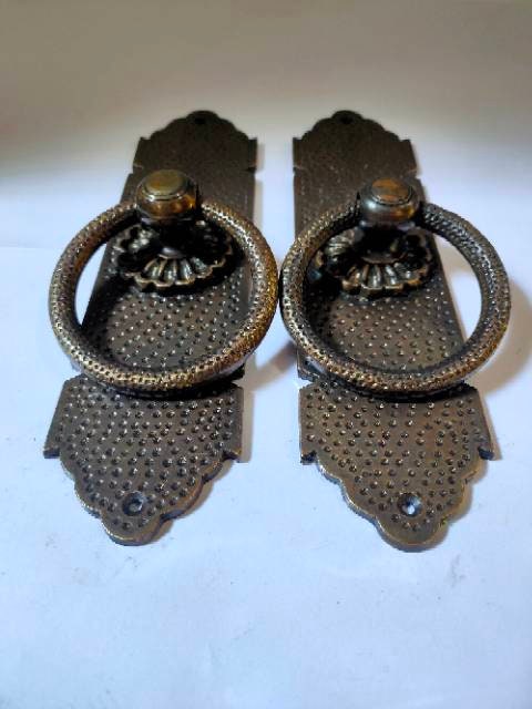 2 pcs Vintage Antique Brass door pull Cabinet handle knob pull | Brass dool pull | Brass door handle GBY 169