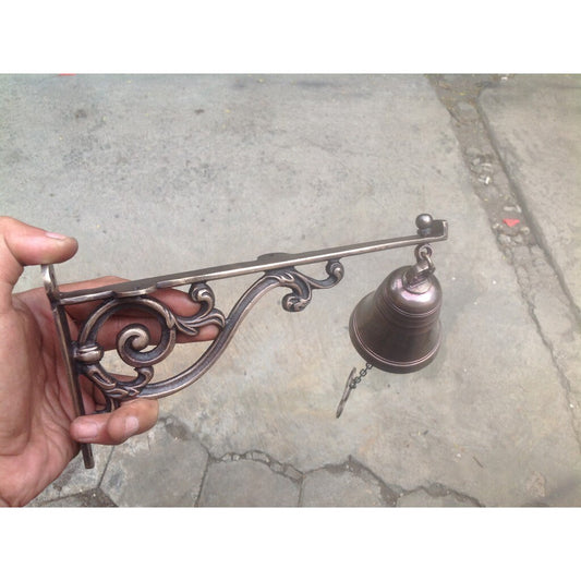Solid Brass Vintage Fine Door Bell, Front Door Bell, Door Hanging Bell, Brass DoorBell