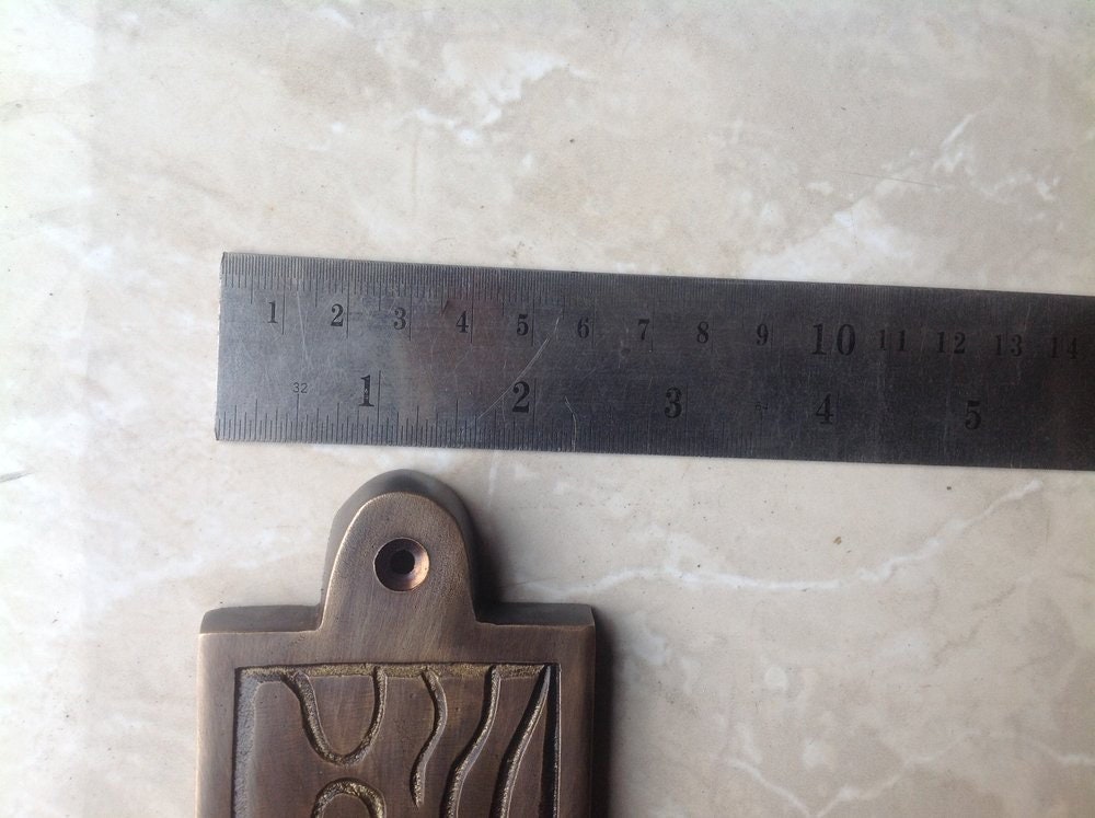 10.62" inches Brass door knocker - Solid Brass Rabbit Brass Door Bell With Express Shiping