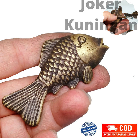 Lot of 4 Pieces - Cute Small Fish Vintage Door Pull - Antique Solid Brass Drawer pulls - Brass cabinet pul