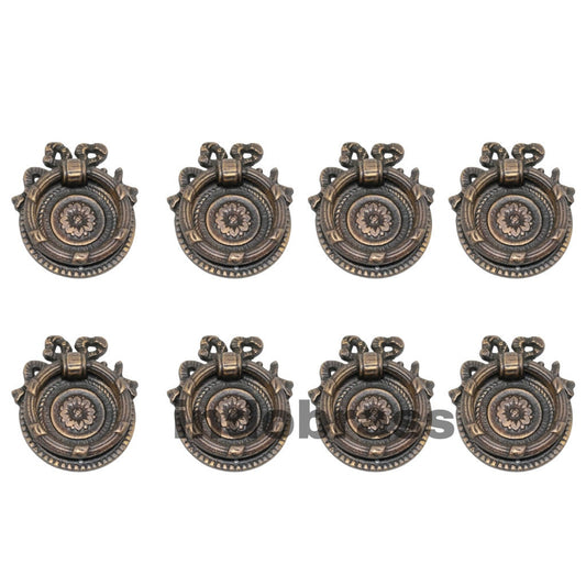 Lot of 8pieces Diameter 5cm Merry Handles Pull Knob Kitchen Cast Solid Bras | grab cabinet handle door bin pulls