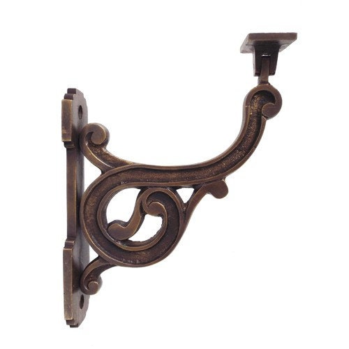 7" Stair Rail Bracket Antique Victorian Hand Rail Bracket Adjustable