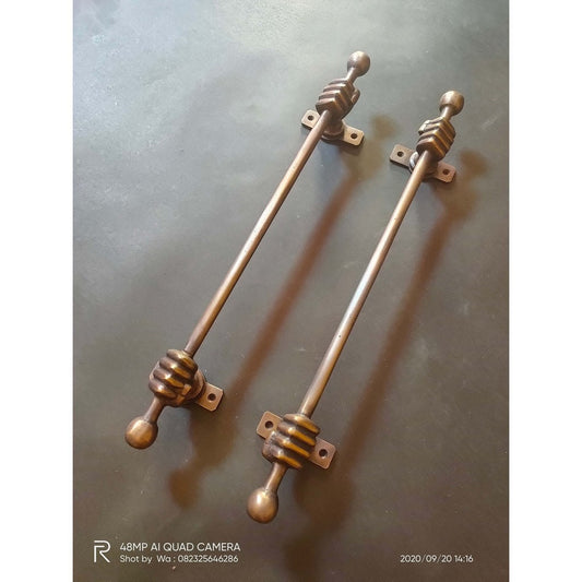 15" Inches Pair of Vintage Elegant Hand unique Main Entry Door Handle Pull Solid Brass | Brass door pull | Brass door handle