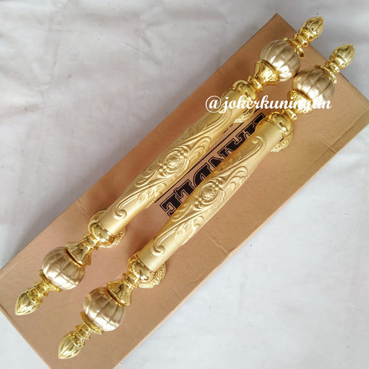 Pair of Vintage Main Entry Door Pull Handle Carved D29 Polished Brass Home Decor | Brass door handle | Brass door pull With Express Shiping