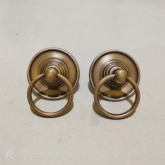 2.75" Inches 2 pcs Vintage Antique Cabinet Door Drawer Round Pull Handle KNOB GBY 007