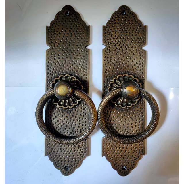 2 pcs Vintage Antique Brass door pull Cabinet handle knob pull | Brass dool pull | Brass door handle GBY 169