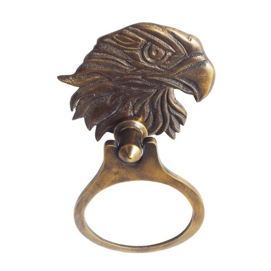 Antique Brass Door Knocker Bald Eagle Style
