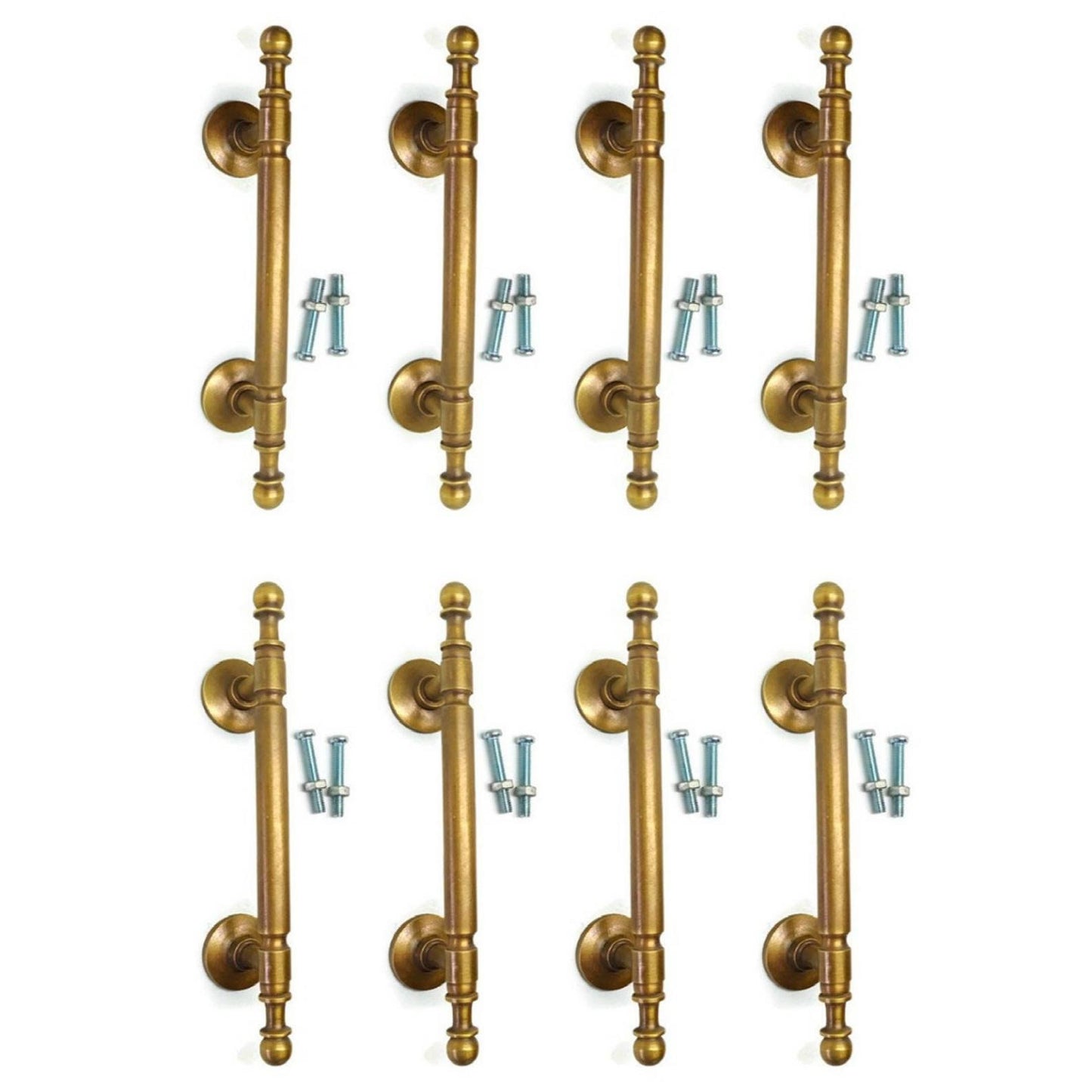 14cm lot of 8 pcs Kitchen Cabinet Grab pulls Old Style Door Handle old Style heavy Solid Brass Box Pulls
