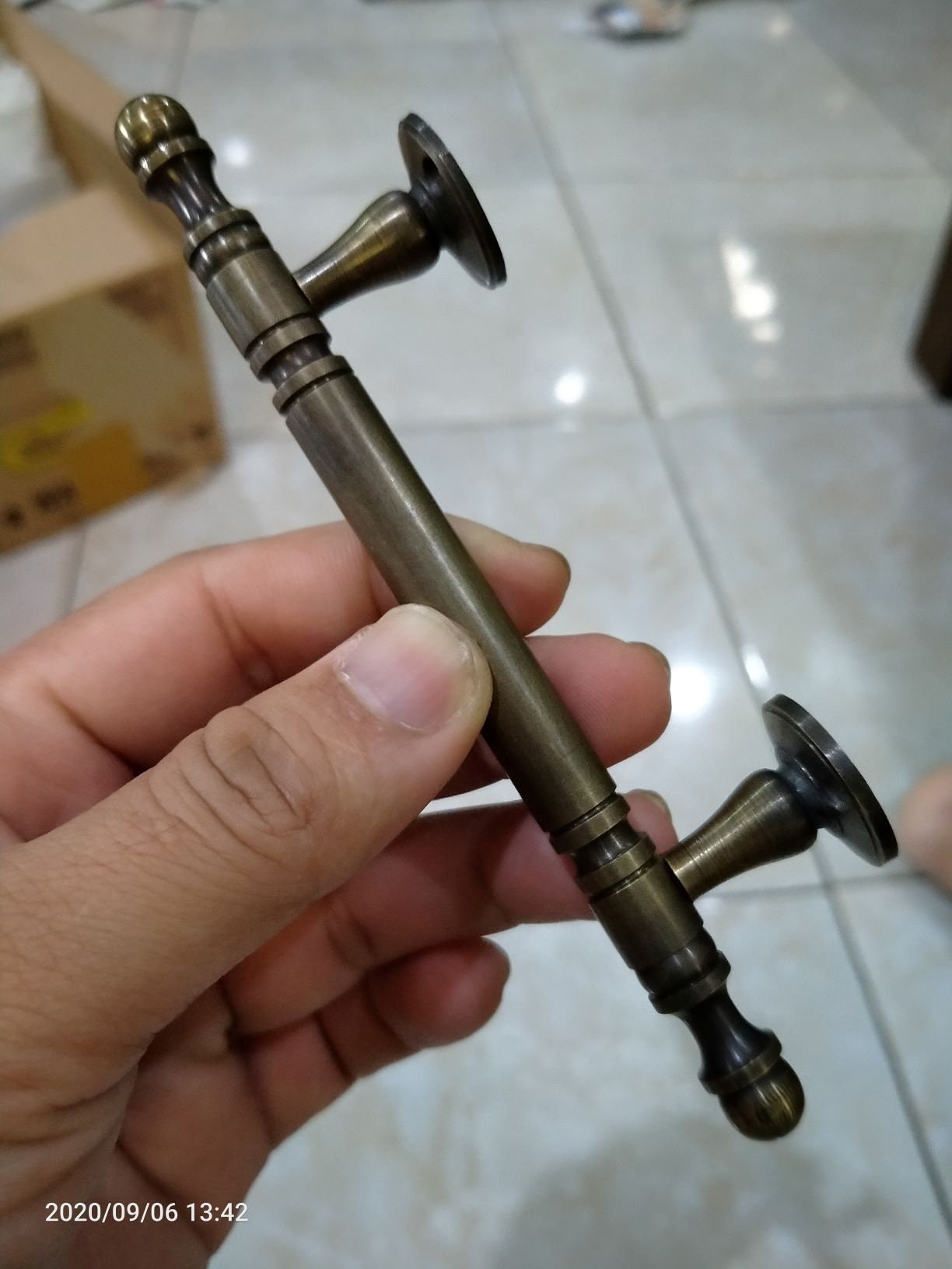 14cm lot of 8 pcs Kitchen Cabinet Grab pulls Old Style Door Handle old Style heavy Solid Brass Box Pulls