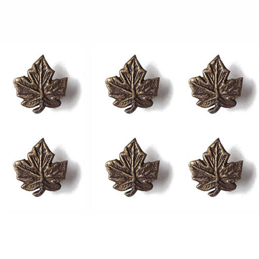 Set of 6 pcs Vintage Antique Leaf Knob Drawer Pulls Cabinet Handle Antique Solid Brass Closet Door Drawer Pulls Hardware