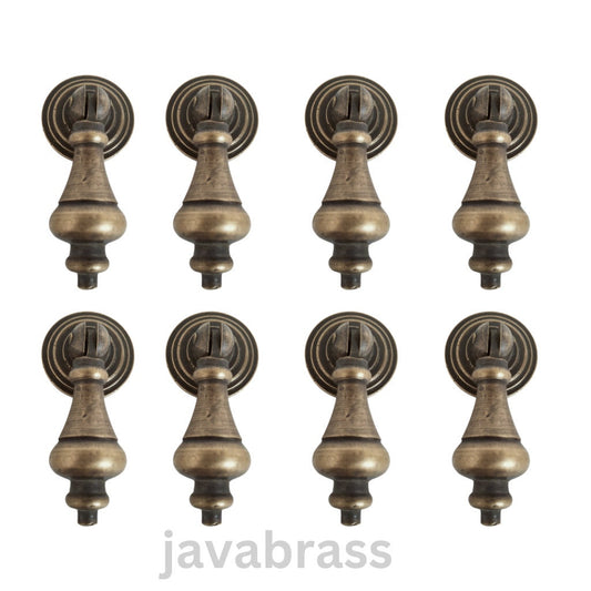 Lot of 8 pieces antique brass cabinet pull, Cabinet Handle, Trunk Handle, Gate Handle, Kitchen Drawer Pull