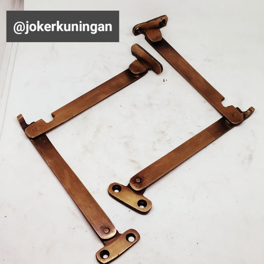 8 Inches Pairs Antique Solid Brass Antique Window Stay