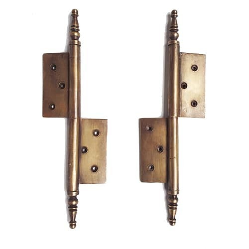 23cm Lot of 2 pcs Large Lift Off Door Box Hinges Pin Vintage Style Solid cast Antique Brass