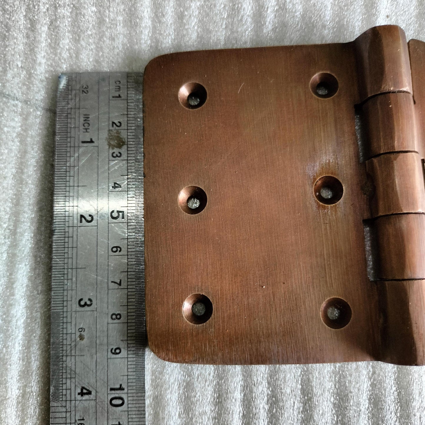 1Pair(2Pcs) 14" inch Pair Vintage Old Anchor Motif  Solid Brass Hinges Door Hinge