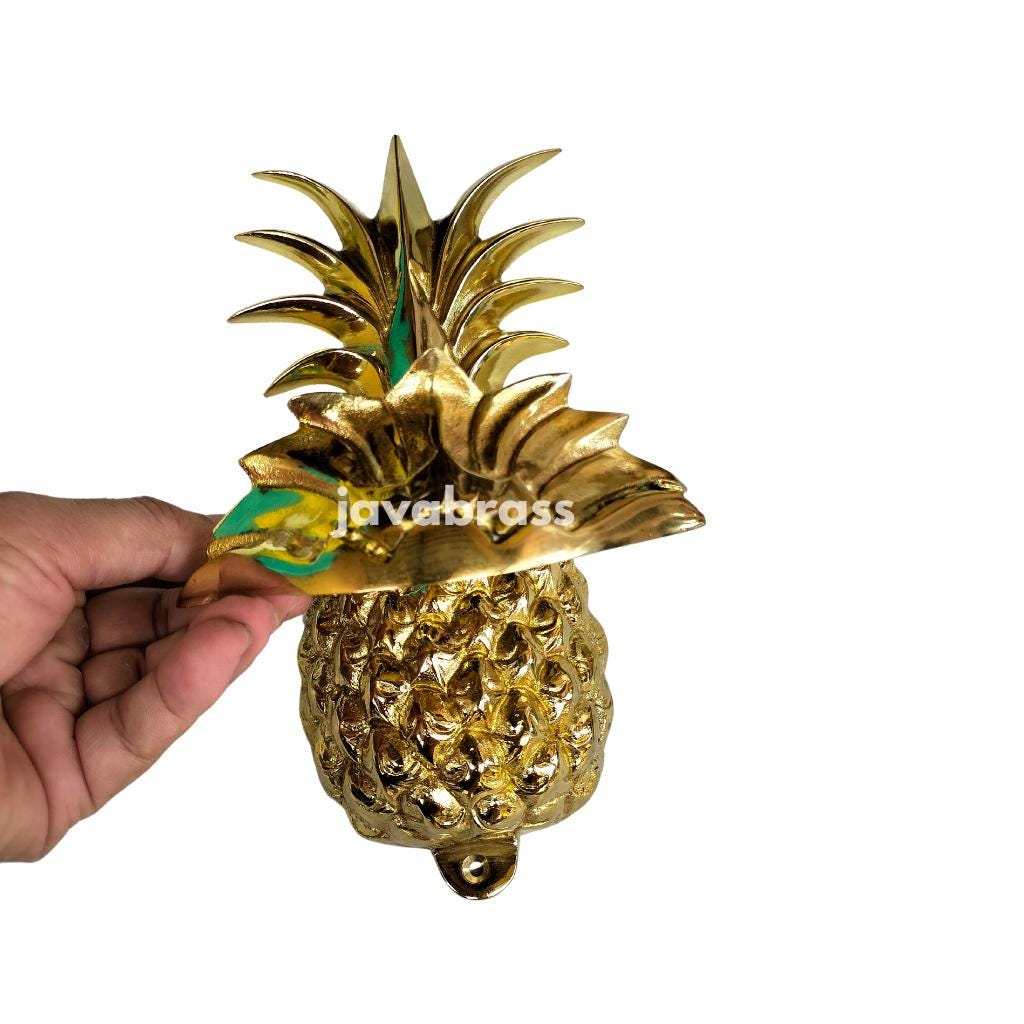 10" Inch Polished solid Brass Pineapple Door Knocker 25cm stunning heavy front door banger